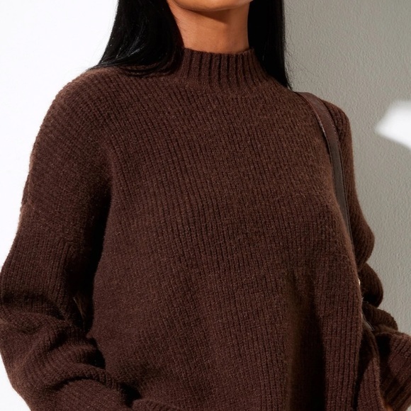 Chocolate Brown Knit Sweaters